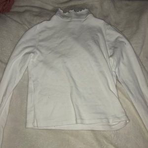 Brandy ruffle turtle neck crop top